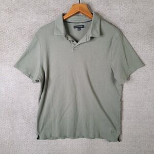 Banana Republic Shirt Mens XL Green Short Sleeve Classic Fit Cotton Polo Casual